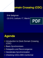 Clock Domain Crossing (CDC) : Erik Seligman CS 510, Lecture 17, March 2009