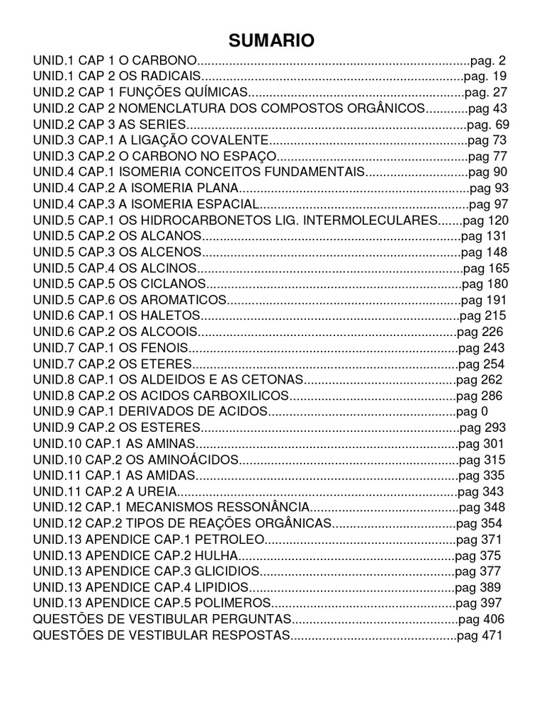 Química Geral: Conteúdo e Exercícios | PDF | Carbono | Elementos químicos