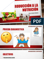 Introduccion a La Nutricion.