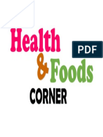 Healthy Foods Corner