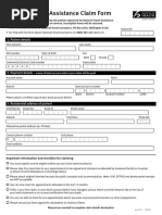 National Travel Assistance Claim Form: 1. Patient Details