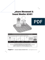 Angelcare Movement and Sound Monitor AC401 PDF