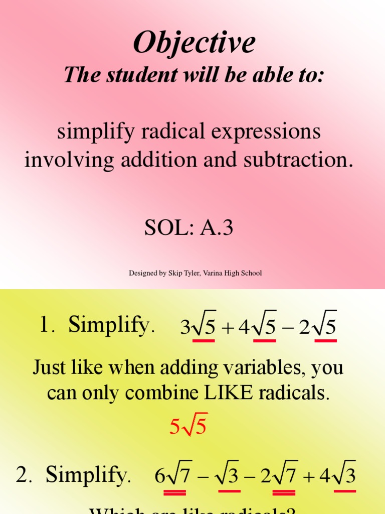 The Student Will Be Able To:: Objective | PDF | Teaching Methods ...