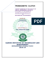 Electromagnetic Clutch: Gandhi Institute of Technology and Management 2018-19