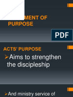 Acts Purpose