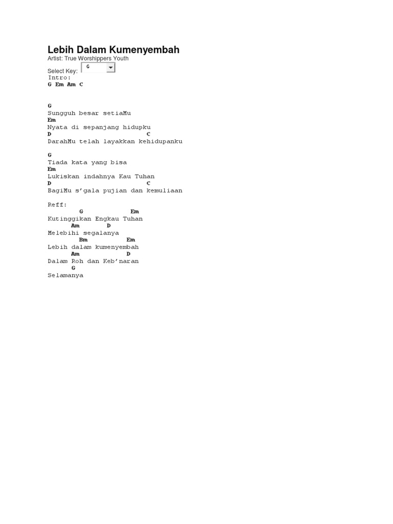 Lebih Dalam Kumenyembah