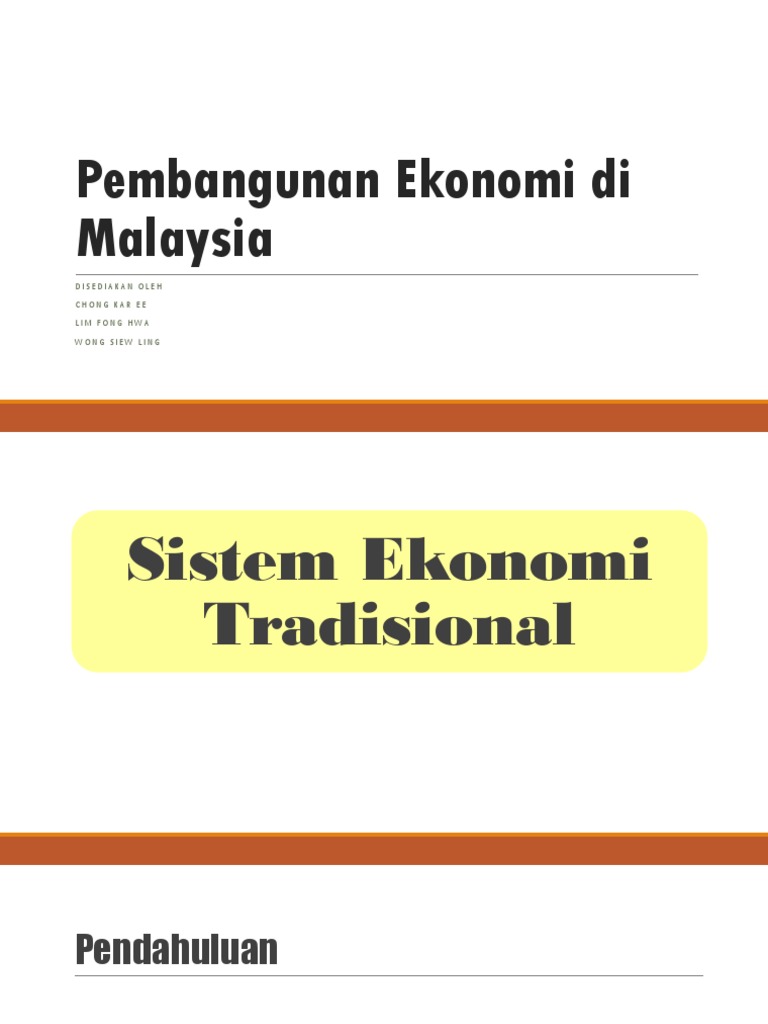 Pembangunan Ekonomi Di Malaysia Pdf