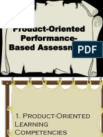 Product Oriented Performance Based Assessment