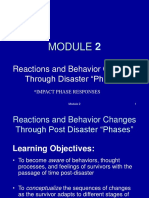 Reactions and Behavior Changes Through Disaster "Phases": Impact Phase Responses