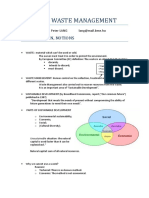 Solid Waste Management: Introduction, Notions