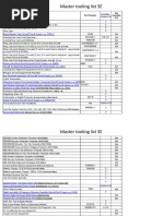 Tooling List