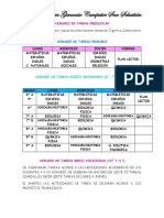 Horario de Tareas 2019