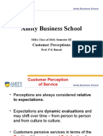 Amity Business School: Customer Perceptions