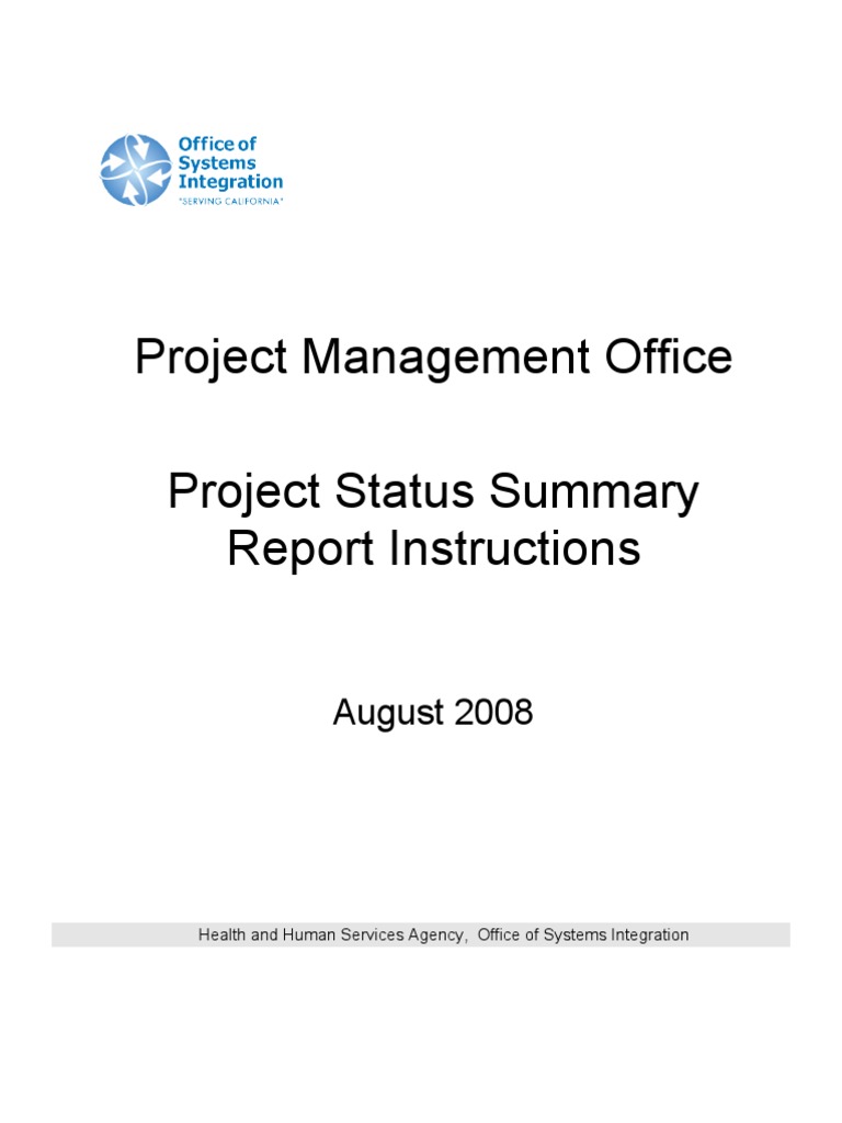 Project Status Summary Report - Final | PDF | Risk | Project Management