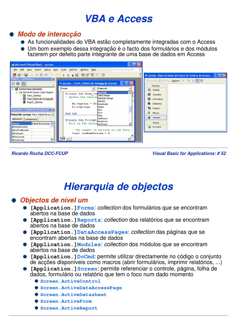 Vba Access | PDF | Microsoft Access | Visual Basic for Applications ...