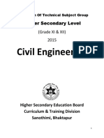 Civil Engineering: Higher Secondary Level (Grade XI & XII) 2015