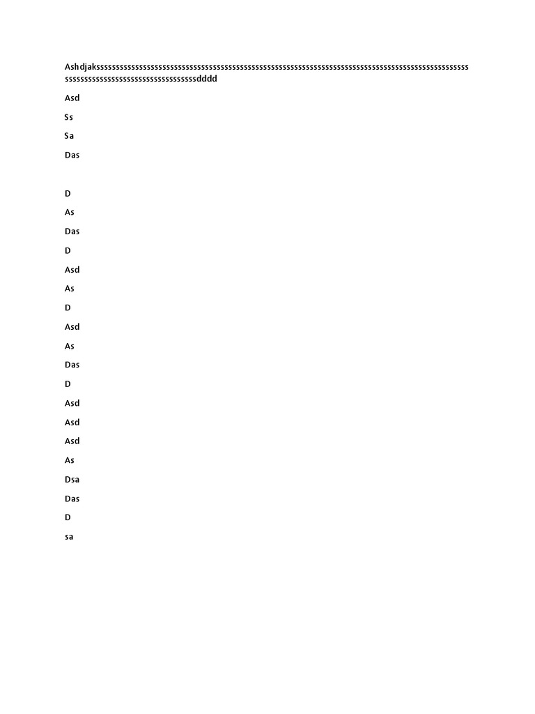 Nonsensical Text Document | PDF