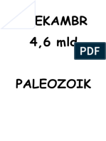 Prekambr 4,6 MLD Paleozoik