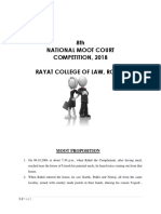 8th National Moot Court Competition, 2018 Rayat College of Law, Ropar
