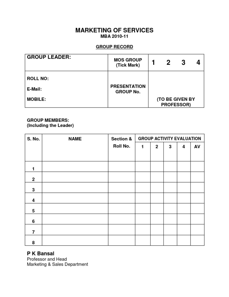 Ff38bGroup Record MOS | PDF