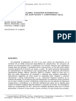 Alcoholismo Evitacion Experiencial y Terapia de Ac