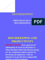 Housekeeping: Principles of 5 S Housekeeping
