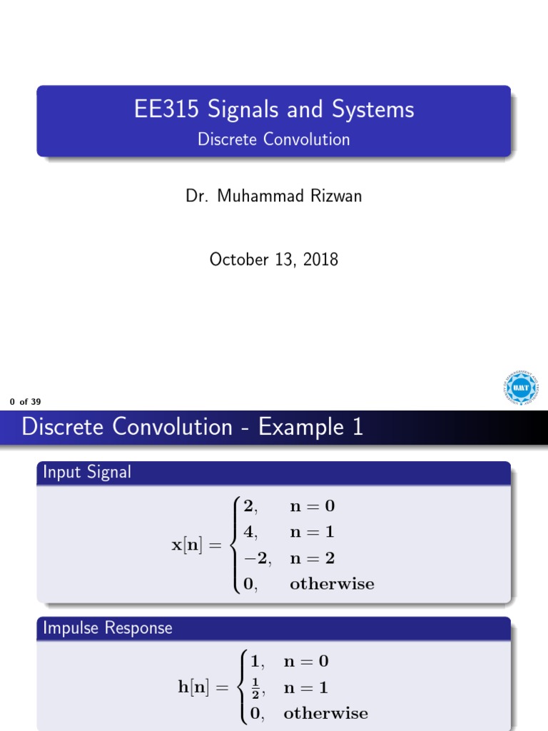 Discrete Convolution Examples | PDF | Theoretical Computer Science ...