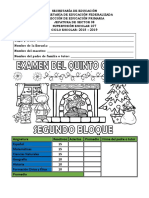 Examen Segundo Bimestre