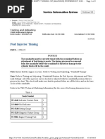 Fuel Injector Timing: Notice