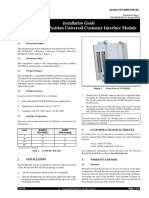 Installation Guide UCIM-08C 8-Position Universal Customer Interface Module