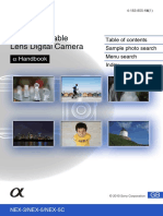 Interchangeable Lens Digital Camera: α Handbook