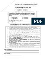 Exame classificatório CEFET-PI abrange provas de português e matemática