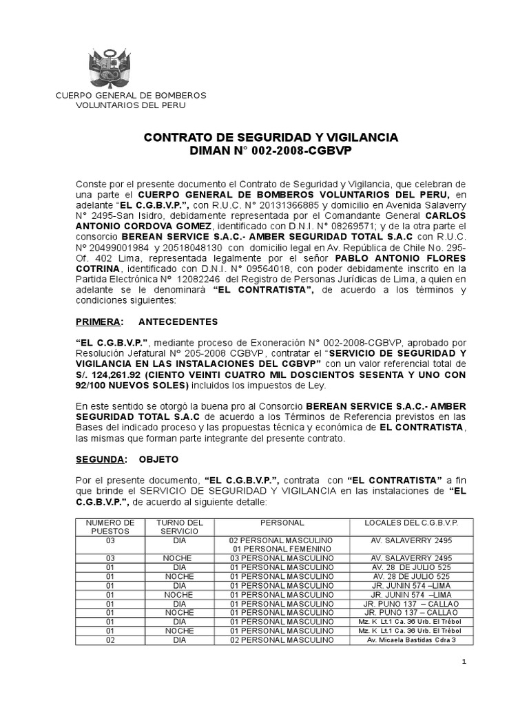 Exo-2-2008-Cgbvp-Contrato U Orden de Compra o de Servicio | PDF ...