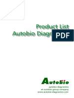 Product List Autobio Diagnostics: Utobio