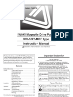 IWAKI Magnetic Drive Pump MD-55F/-100F Type Instruction Manual