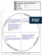 Thought Circle Worksheet: Theme: Class: Student
