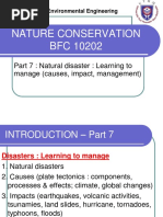 Nature Conservation BFC 10202: Part 7: Natural Disaster: Learning To Manage (Causes, Impact, Management)