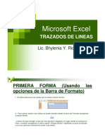 Microsoft Excel Trazados de Lineas