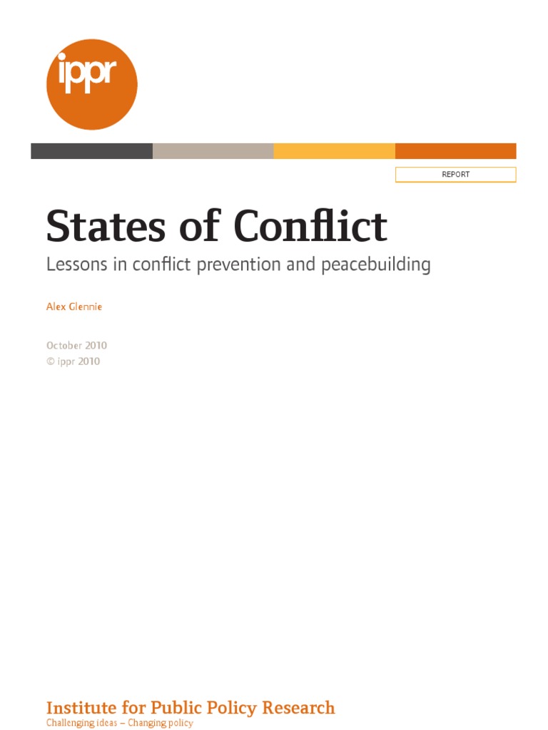 States of Conflict: Lessons in Conflict Prevention and Peacebuilding ...