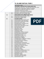 Ifil Islamic Mutual Fund-1: Bank Code Br. Code Bank & Branch Name