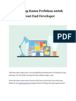 Skill Untuk Menjadi Front End Developer