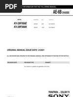 Download Service Manual Sony Tv Kv-29Fx66E Kv-29Fx66E Chassis Ae-6B by jorojoro SN40149287 doc pdf