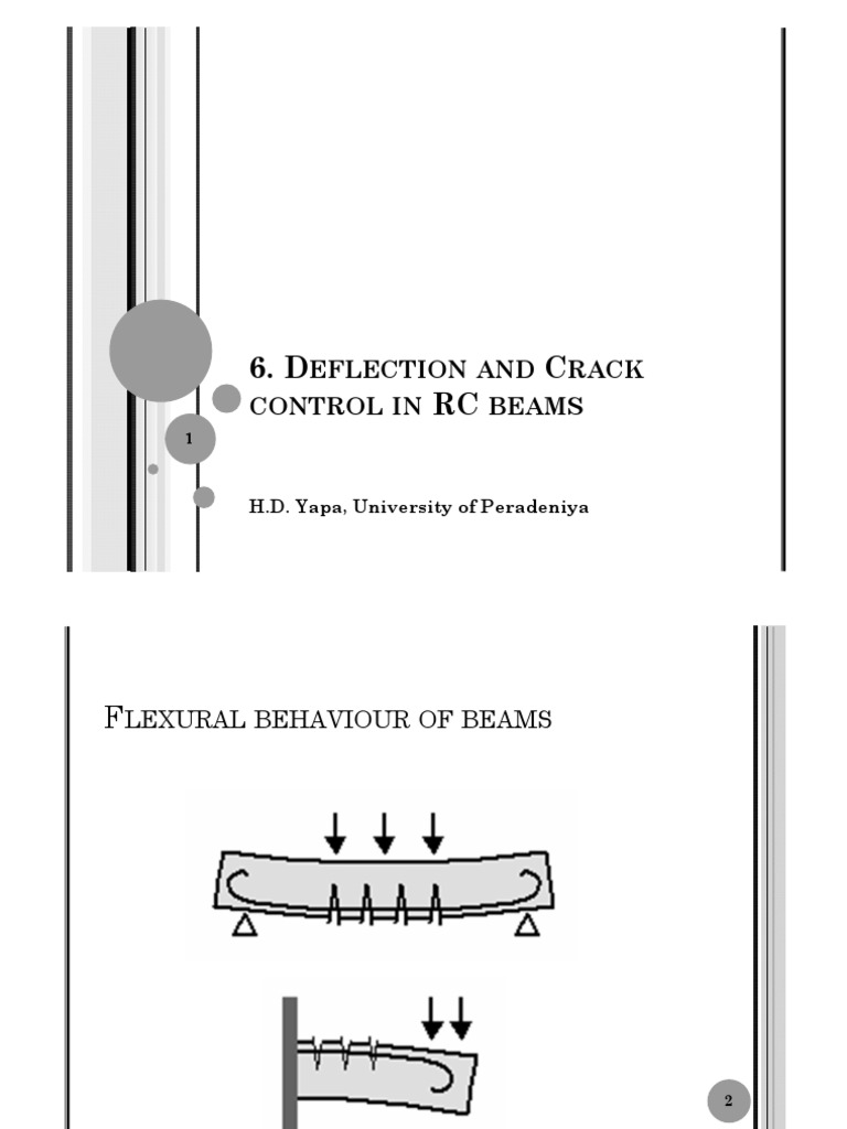 Deflection and Crack Control in RC Beams | PDF | Beam (Structure ...