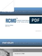 Meridium RCMO SAP Road To Reliabilty