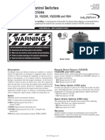 Warning: Shock/Vibration Control Switches Installation Instructions