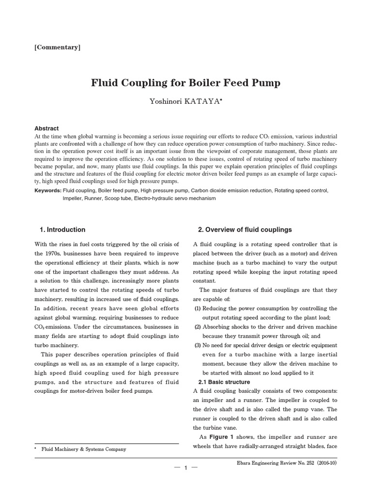 Fluid Coupling Pdf Pdf Pump Turbine