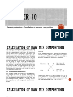 Chapter 10 - Cement Production - Calculation of Raw Mix Composition