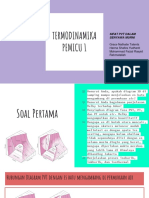 Termodinamika Pemicu 1. Kelompok Hanna, Grace, Rahmatallah, Dan Faizal PDF