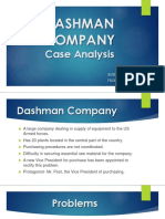 Dashman Company Case Study