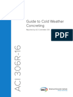 Guide To Cold Weather Concreting: Reported by ACI Committee 306